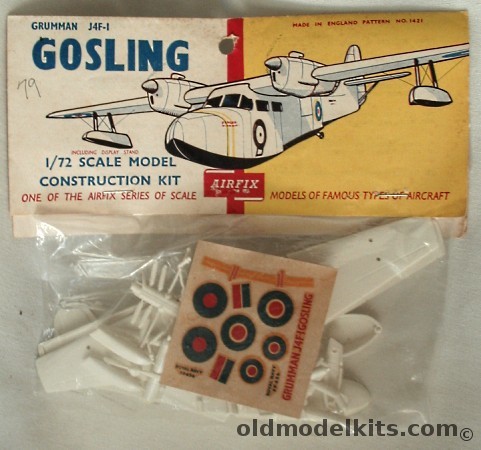 Airfix 1/72 Grumman J4F-1 Gosling/Widgeon - Bagged (J4F1), 1421 plastic model kit